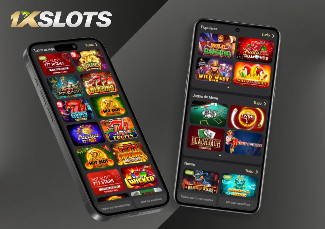 variedade de slots no casino 1xSlots